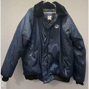 Polar Plus Men's Bomber Jacket Extreme Temperatures -20º F  Navy Blue Size XL